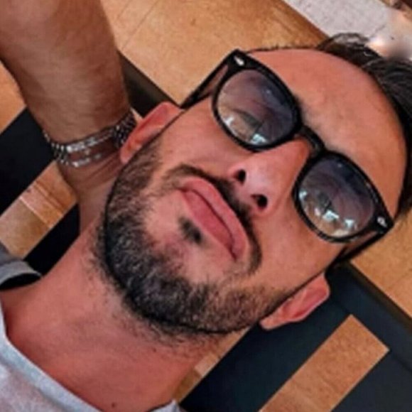 Circle Men Women Trendy Blue Lens Black Frame Beach Shades Round Sunglasses - Picture 3 of 7